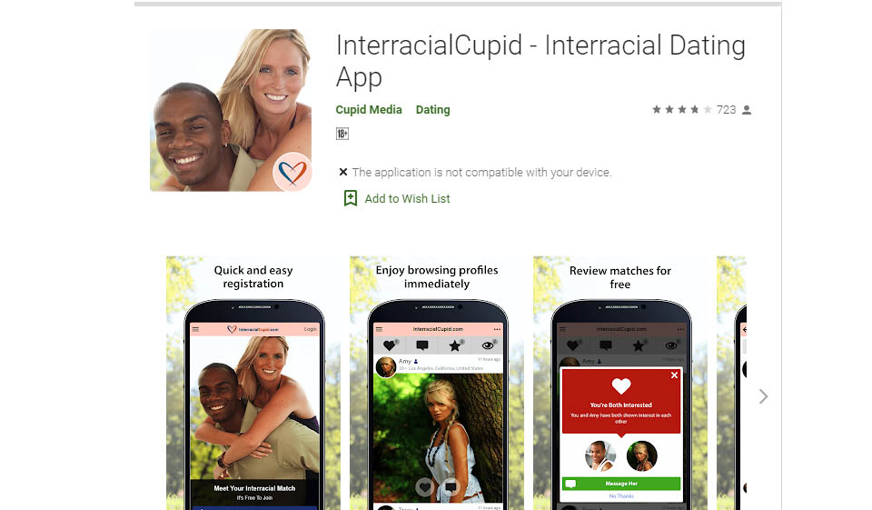 Czy mogę korzystać z aplikacji mobilnej platformy InterracialCupid?