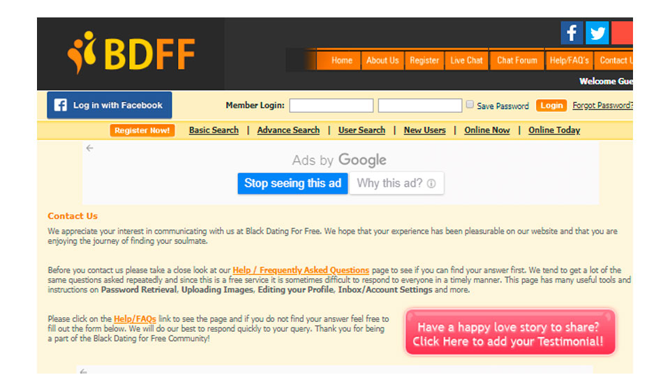 The Audience of BlackDatingForFree