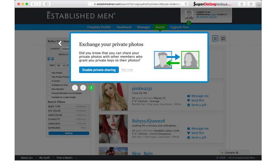 È semplice registrarsi su uomini affermati?