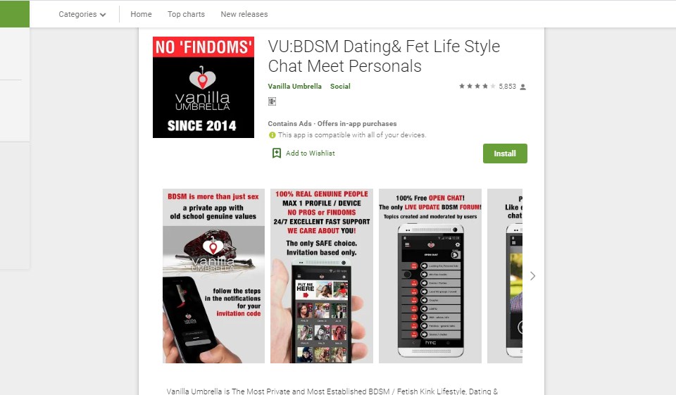 Is er een mobiele app beschikbaar voor de Vanilla Umbrella?