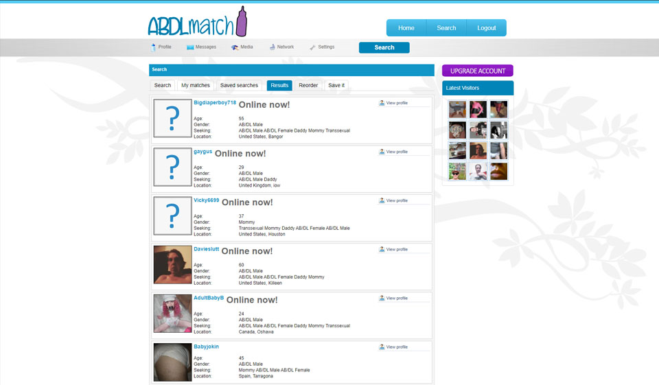 Het publiek van de ABDLmatch