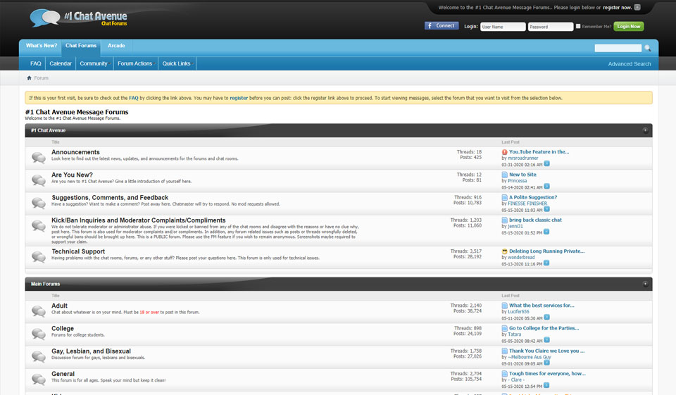 À quoi ressemble la démographie du site ChatAvenue?