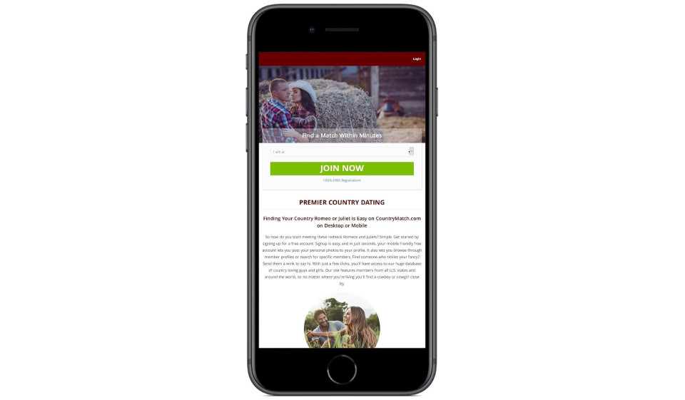 Funkcje strony CountryMatch