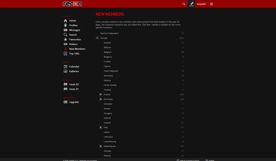 Características del sitio de reconocimiento
