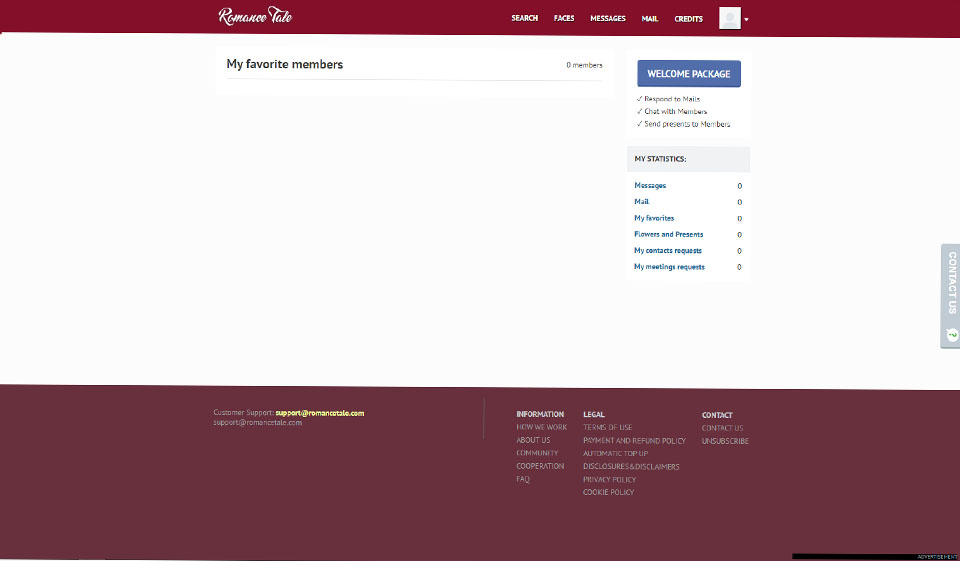 What's the Romance Tale website's demographics like?