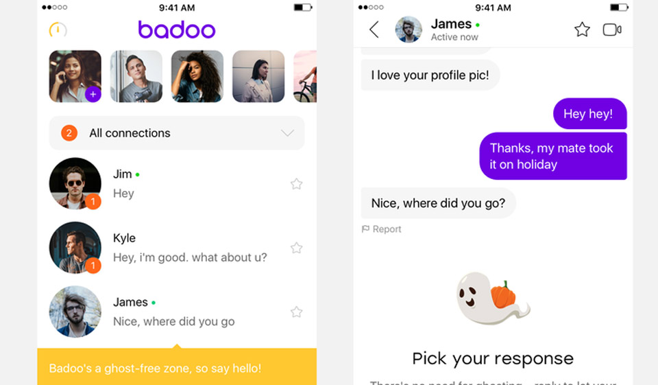 What is the average badoo profile score