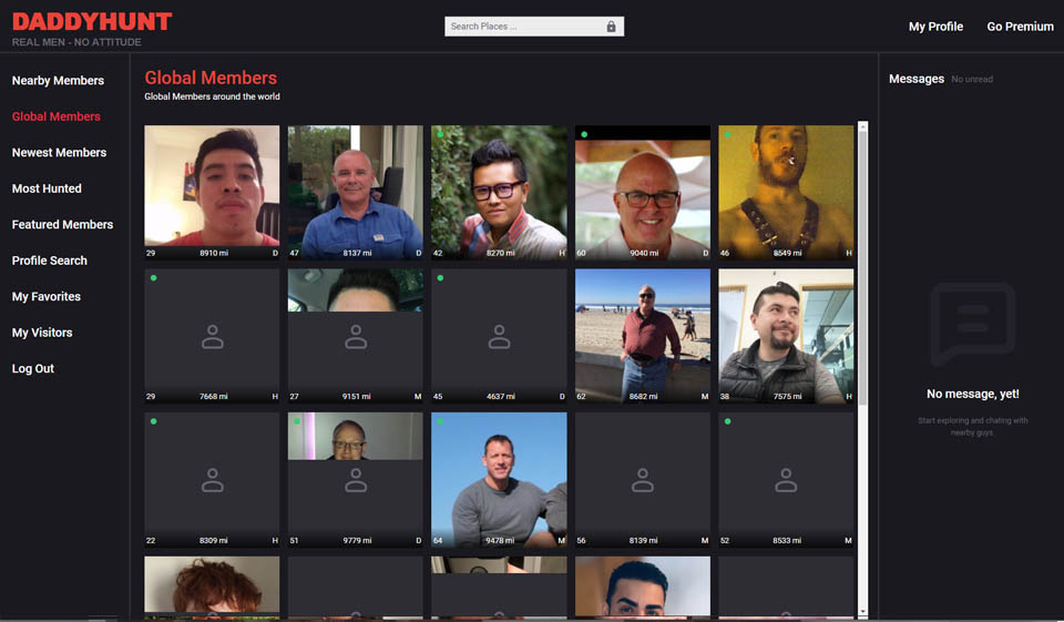 DaddyHunt Site Features