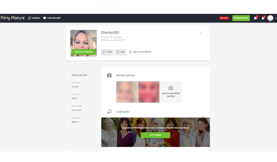 The Audience of Flirty Mature