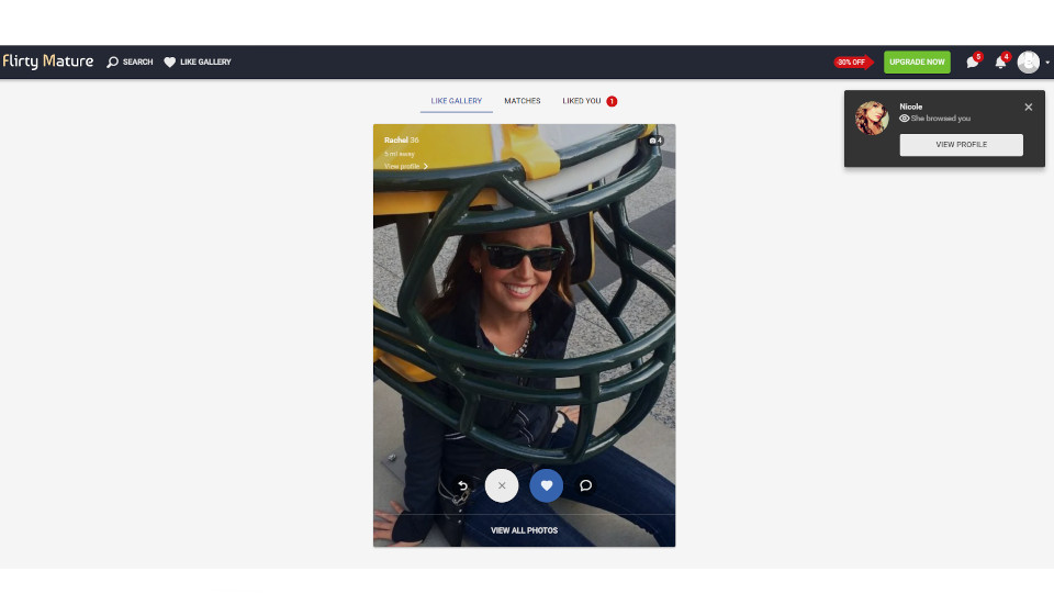 Flirty Mature Site Features